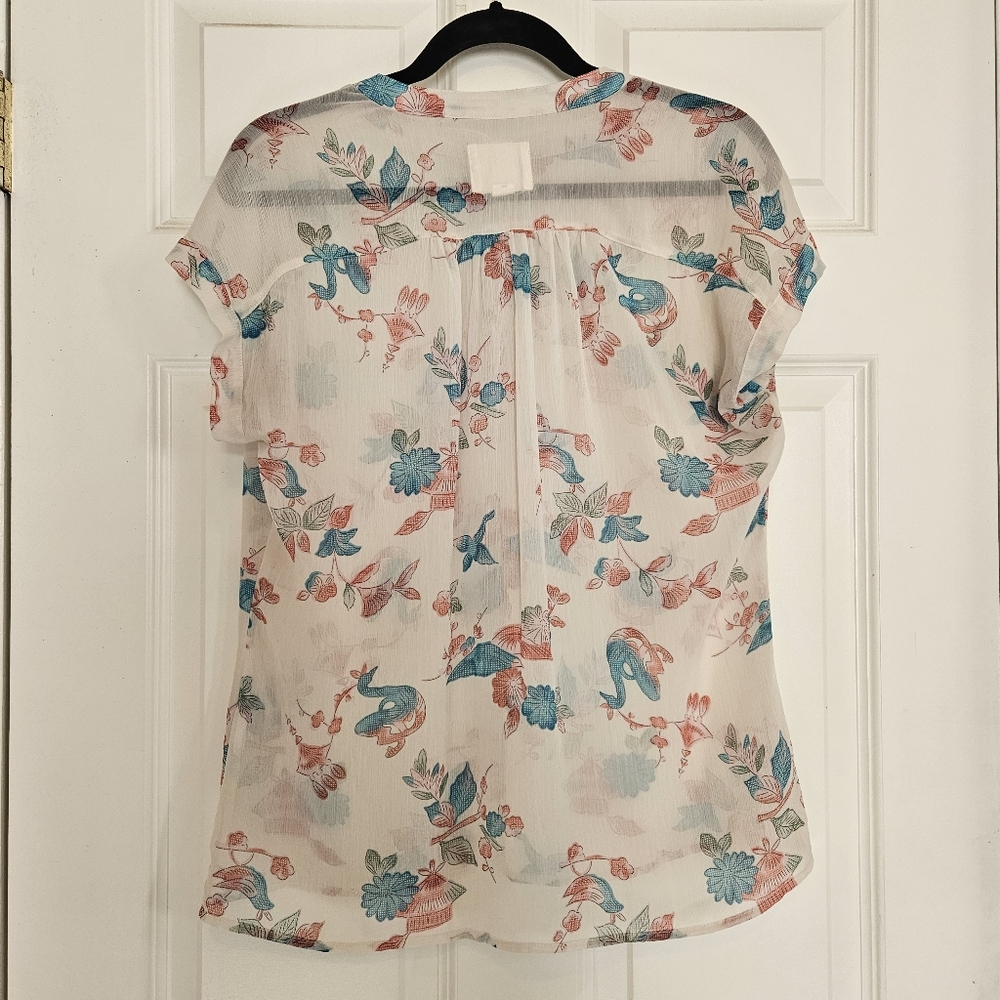 Quicksilver Floral Sheer Blouse - Picture 3 of 7